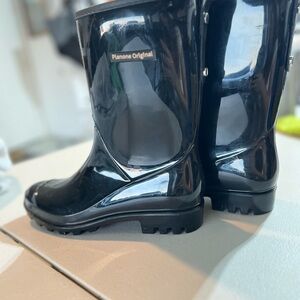 Planone Original Black Rain Boots